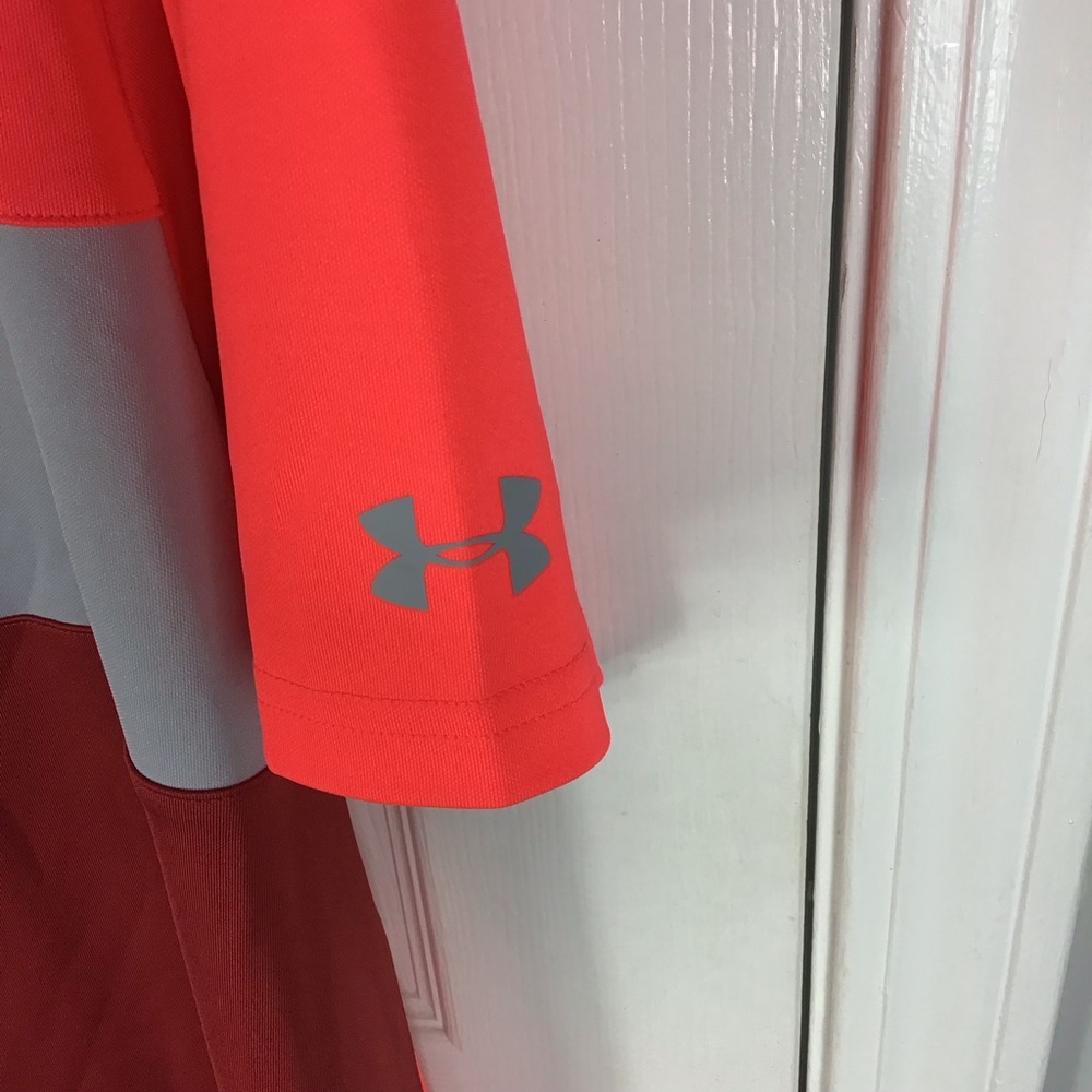 Under Armour Men Size XL Loose HeatGear Stretchy Polo Shirt Golf - Picture 4 of 4